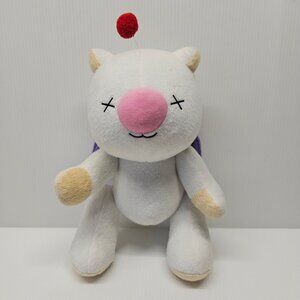Square Enix Final Fantasy Moogle Plush Toy 10" With Red Pom and Purple Wings